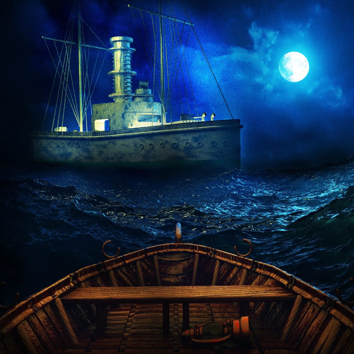 Blue ocean ship project artwork